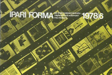 Ipari Forma 1978/6. Forrás: a Design Center archívuma