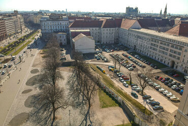 Városháza park: a tér kialakításának rendezése folyamatban van, addig is, nyáron pop up parkként funkcionál majd. Fotó: Budapest Dialog
