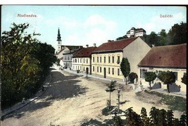Alsó-Lendvai Takarékpénztár  és utcakép, 1912