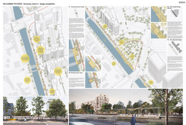 Reclaiming the River: 2. helyezett: helyezett: S.C. BAZA. Deschidem orașul SRL (Románia) és Interscalar (Hollandia)