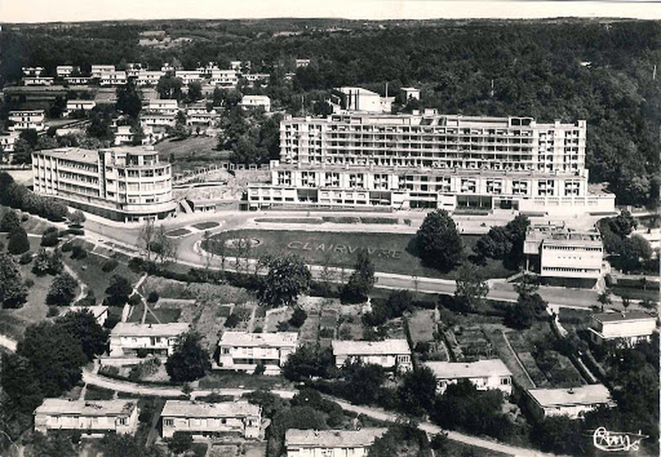 Salagnac, Cité de Clairvivre 1950-ben, tervező: Pierre Forestier, André Sive és munkatársaik (képeslap)