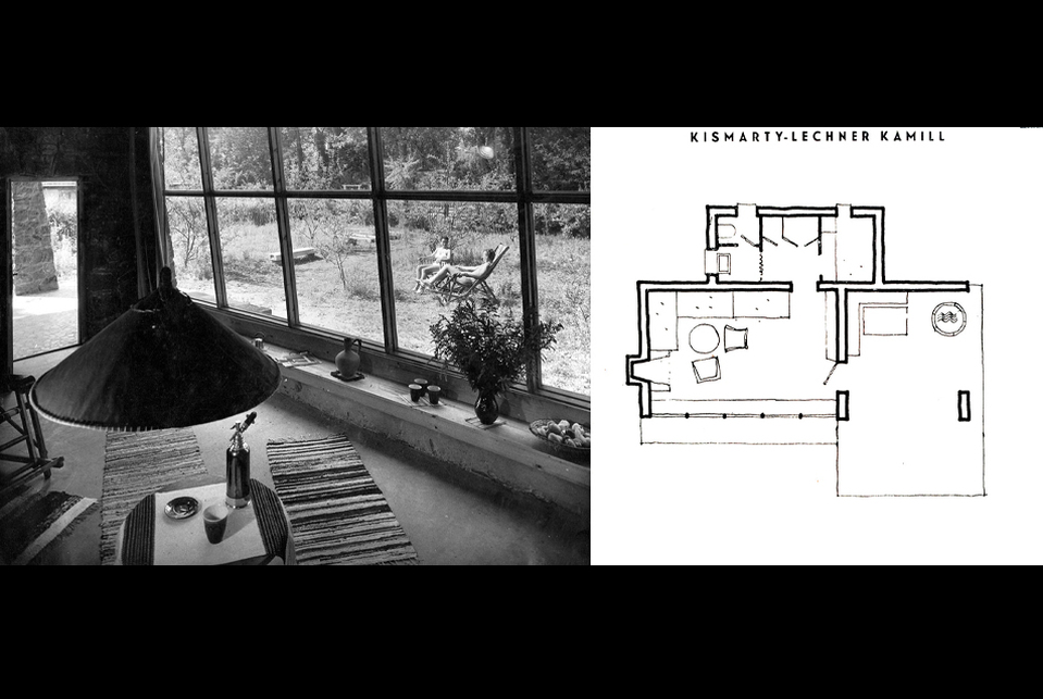 Kismarty Lechner Kamill Zamárdiban álló nyaralója, 1954 – forrás: Magyar Építőművészet