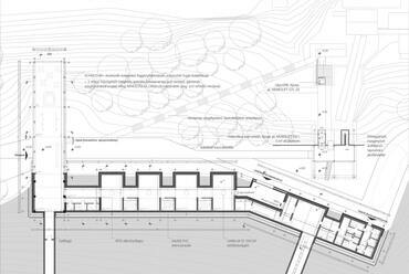 Alaprajz - Esztramos Esszencia Látogatóközpont és Térségfejlesztési Stratégia Vázlat - építész: Krajnyák Nándor Bence 