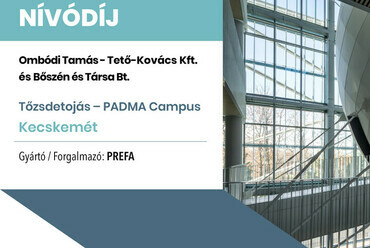 Kecskeméti Padma Campus "Tőzsdetojás" - fotó a Prefa hozzájárulásával