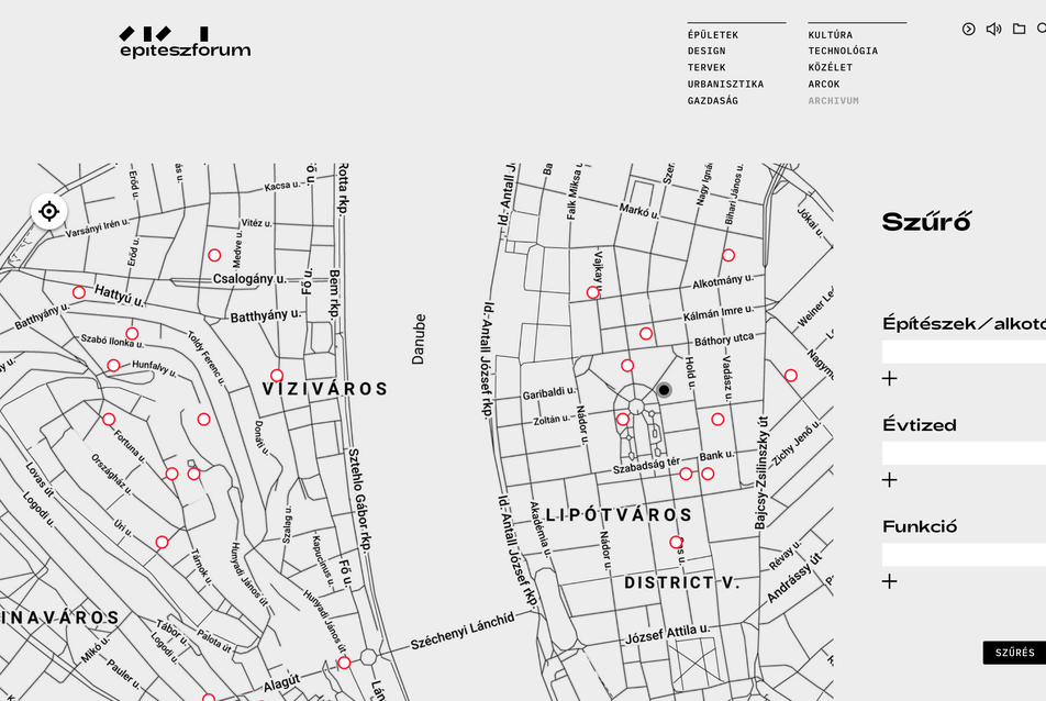 Felkerült a térképre – Budapesti épületekkel indul az Építészfórum kortárs építészeti térképe