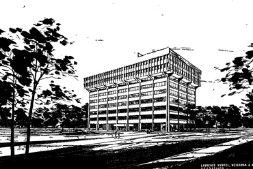 Irodaház, Queens, New York, 1963–1964, Laurence Werfel & Associates Architects – Mertl Gábor