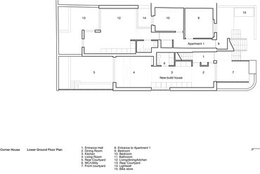 Az alsó szint alaprajza. Kép: 31/44 Architects