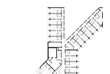 Hunguest Hotel Sóstó **** – 4. emelet alaprajza -  terv: BAHCS művek Kft. Báger András és Helmle Csaba.