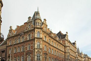 Budapest, Teréz krt. 1-5., a Schossberger bérházcsoport homlokzata, Fotó: Kelecsényi Kristóf