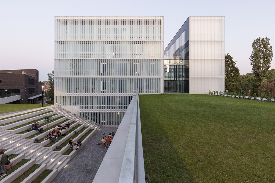 MOME Campus és Kreatív Innovációs Tudáspark fejlesztése, III. ütem, Tervezők: 3h Építésziroda, Fotó: Danyi Balázs