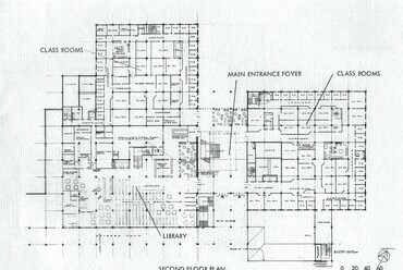 Daniel J. Evans College Library, Olympia, Washington, 1971, tervrajzok, fotók