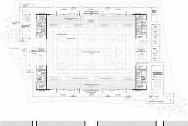 Alaprajzok - Hajdúszoboszló Multifunkciós Rendezvénycsarnok - építész: Máté Tamás, Vass-Eysen Áron / BIVAK