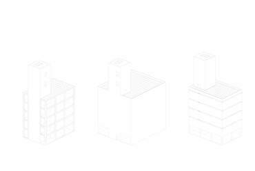 Torony axonometria – Fórum – építész: Szabó Ákos