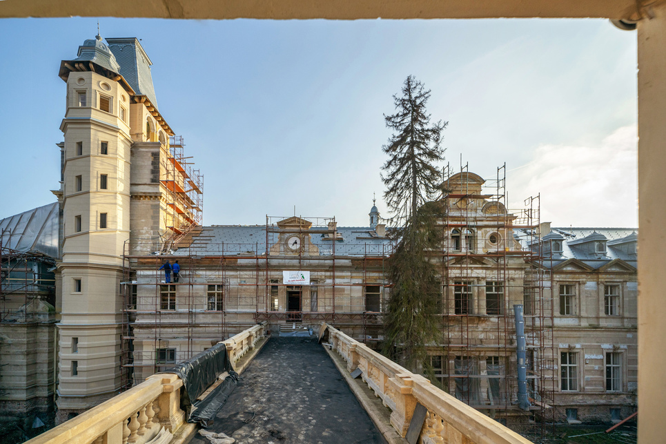 A szabadkígyósi Wenckheim-kastély, Tervező: Ybl Miklós, 1875-1879, Rehabilitáció tervezője: Konkrét Stúdió, (Kivitelezés: 2019-), Fotó: Gulyás Attila