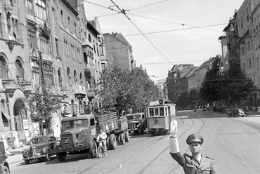  Móricz Zsigmond körtér, szemben a Bartók Béla út, 1949. Forrás: Fortepan / Magyar Rendőr