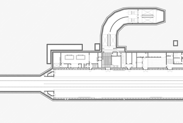 	A Pöttyös utca állomás felújításának tervrajzai – peron alaprajz – Forrás: Bückner Dóra