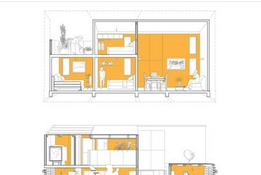 Housing+, keresztmetszeti rajz. Forrás tatianabilbao.com