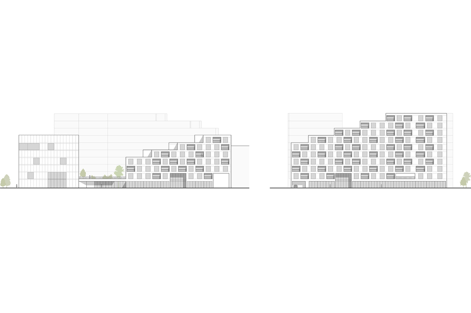 Bogyó utcai társasház – homlokzatok – építész: ZIP Architects 