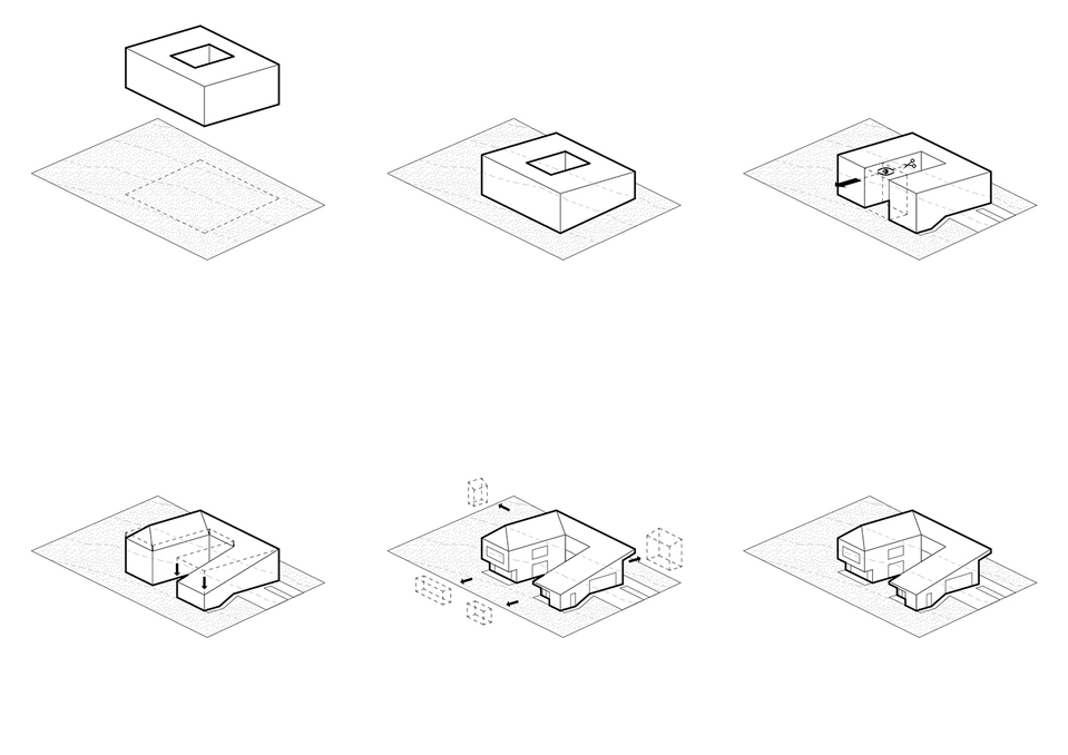 AARH – családi ház Aranyhegyen – koncepció – Építész: batlab architects 