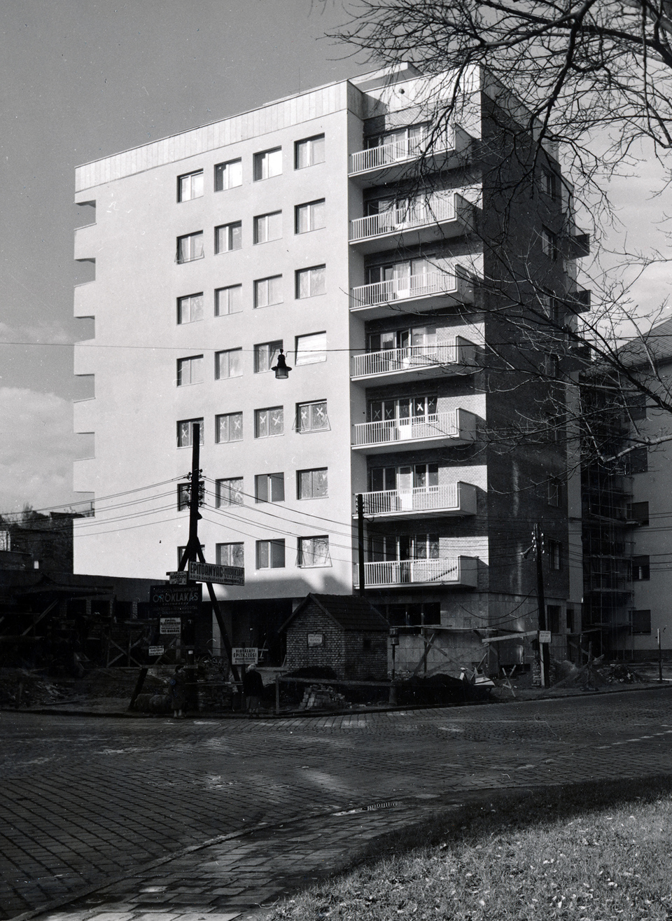 Budapest, Kékgolyó utca 1., 1960 körül, tervező: Kiss Albert, Mester Árpád és Preisich Gábor (Fortepan/Preisich család)