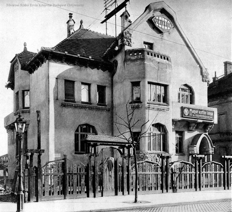 Budapest, Thököly út 57/a, 1910 körül, tervező: Román Miklós és Román Ernő (FSZEK Budapest Gyűjtemény)