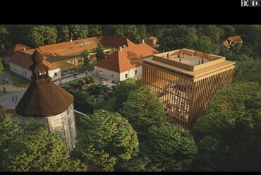 A jáki templomhoz tartozó épületegyüttes fejlesztése. Tervező: Budapesti Műhely