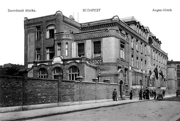 Budapest, Mária utcai Szemészeti Klinika, 1910 körül, tervező: Korb Flóris és Giergl Kálmán (képeslap)