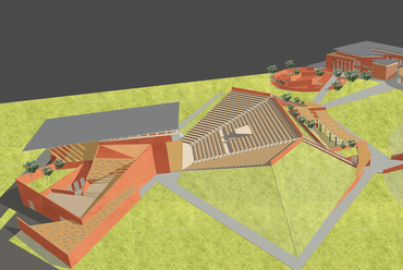 	A Nép amfiteátruma – színház Burkinas Fasóban – Amphiteatrum 3D helyszínrajz – Tervező: Orosz Ádám
