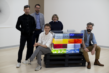 Othernity team: Fabényi Julia,  Kovács Dániel, Csóka Attila Róbert, Molnár Szabolcs, Smiló Dávid – fotó: Szabó Zsófia / Ludwig Múzeum – Kortárs Művészeti Múzeum 