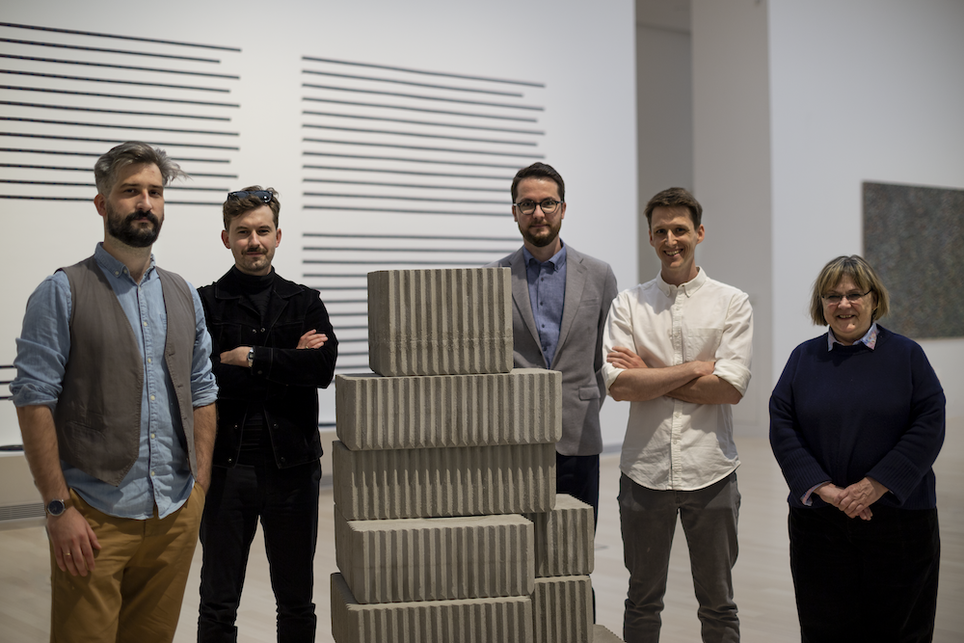 Othernity team: Fabényi Julia, Kovács Dániel, Csóka Attila Róbert, Molnár Szabolcs, Smiló Dávid – fotó: Szabó Zsófia / Ludwig Múzeum – Kortárs Művészeti Múzeum