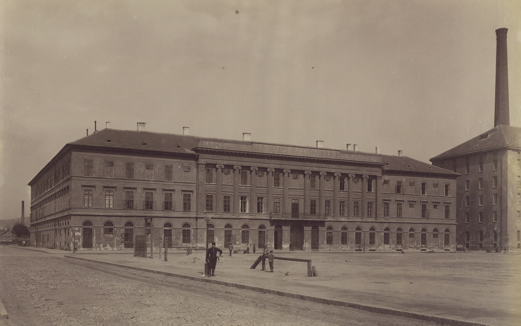 Budapest, Honvéd utca 28., az egykori Valero Selyemgyár, 1900 körül, tervező: Hild József (Klösz György felvétele, HU_BFL_XV_19_d_1_07_075)