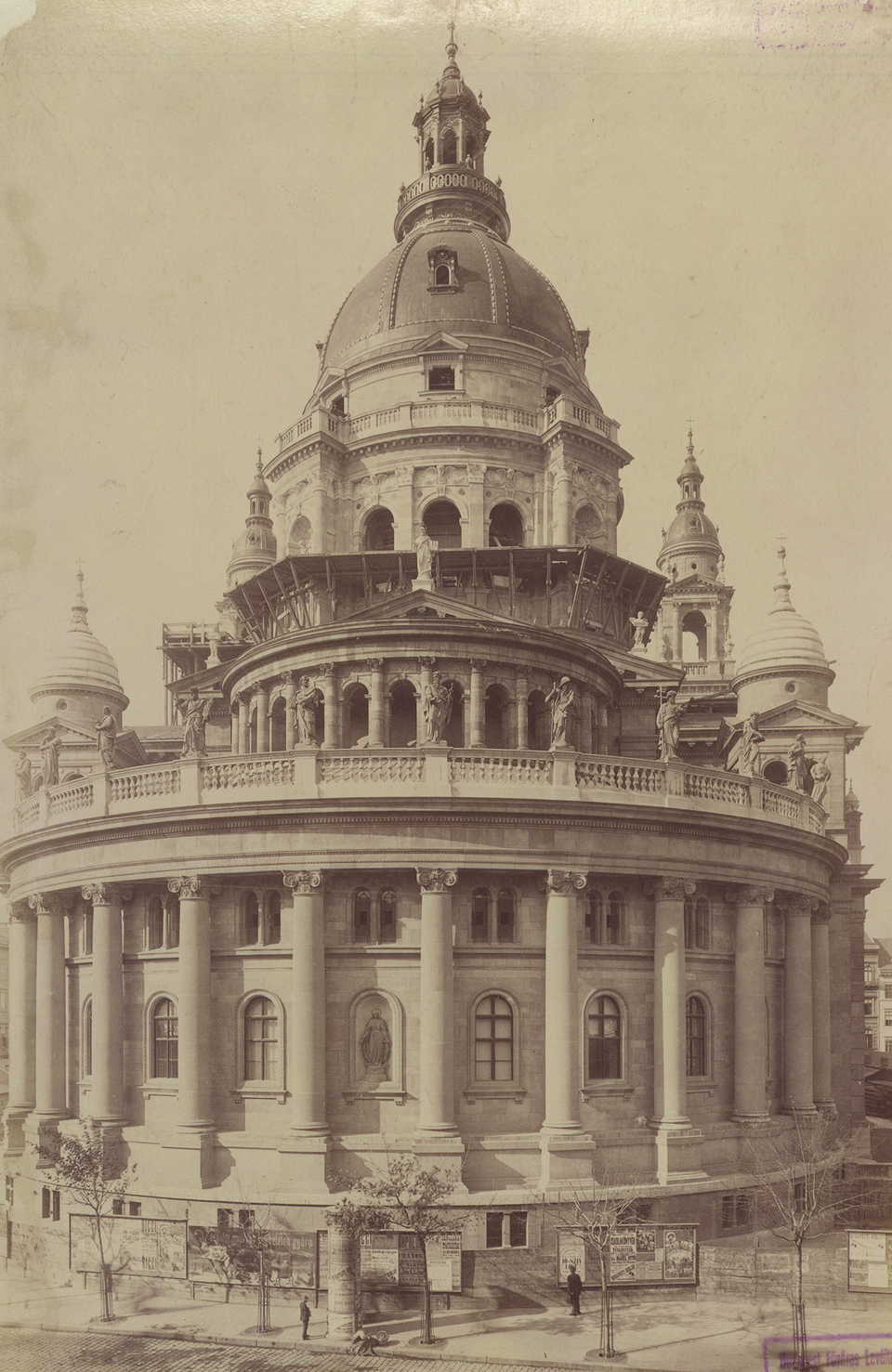 Budapest, Lipótvárosi bazilika, 1905 körül, tervező: Hild József, Ybl Miklós és Kauser József (Klösz György felvétele - HU_BFL_XV_19_d_1_07_022)