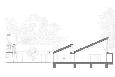 	Sands End Arts & Community Centre – Metszet – Építész: Mæ Architects 