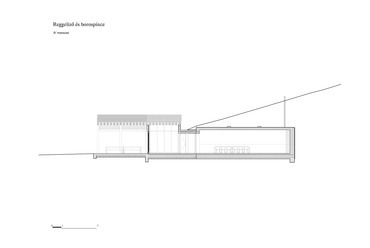 Szegzárd – the lodge – Metszet, reggeliző és borospince – Tervező: Fialovszky Tamás, Kenéz Gergely, Varga Katalin (építész stúdió)