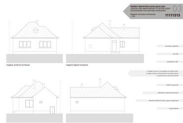 Kockaház átalakítása Komárom-Esztergom megyében – meglévő homlokzatok – tervező: Studio KVARC 