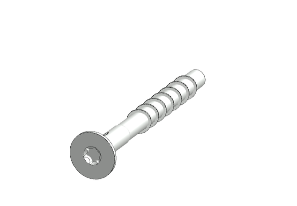 Steel anchor / Concrete screw / Concrete screw FBS / Concrete screw FBS 8-10 SK  534067 - FBS 10x110/25 SK A4. Forrrás: Fischer Hungária