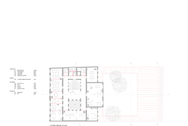 Az Építész Stúdió terve a Tranzit Ház pályázaton - alaprajz, emelet