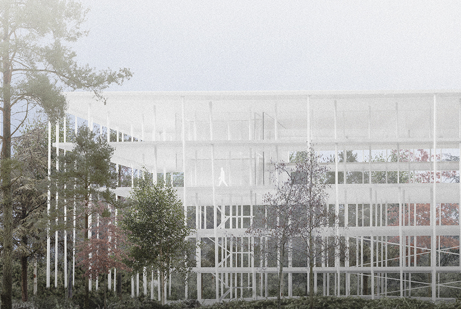 Ház a zöldben – A Partizan Architecture terve a Soproni Multifunkcionális Konferencia- és Rendezvényközpont pályázatán