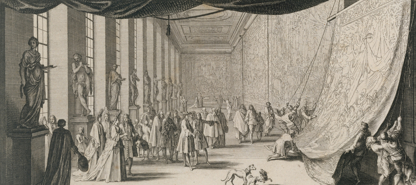 Sébastien Leclerc: Colbert Visiting the Gobelins 1665 (14.5 x 23.8 cm)