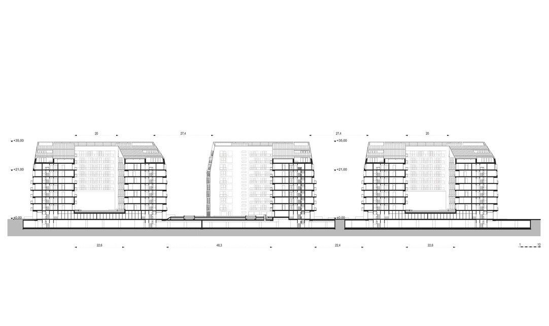 Elite Park metszet, 3 ütem – KAS Design Kft.