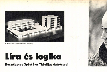 Egy Spiró Éváról szóló cikk címoldala. Forrás: Arcanum / Budapest 1969.