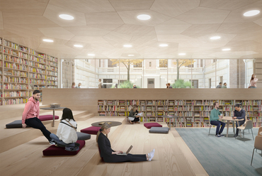 Könyvtár az Esterházy-palota belső udvarával, Szívből tanulni – Az Archi.doc, a CAN Architects, a Fejérdy + Bartók Műterem és a NARMER terve a PPKE Campus pályázatára