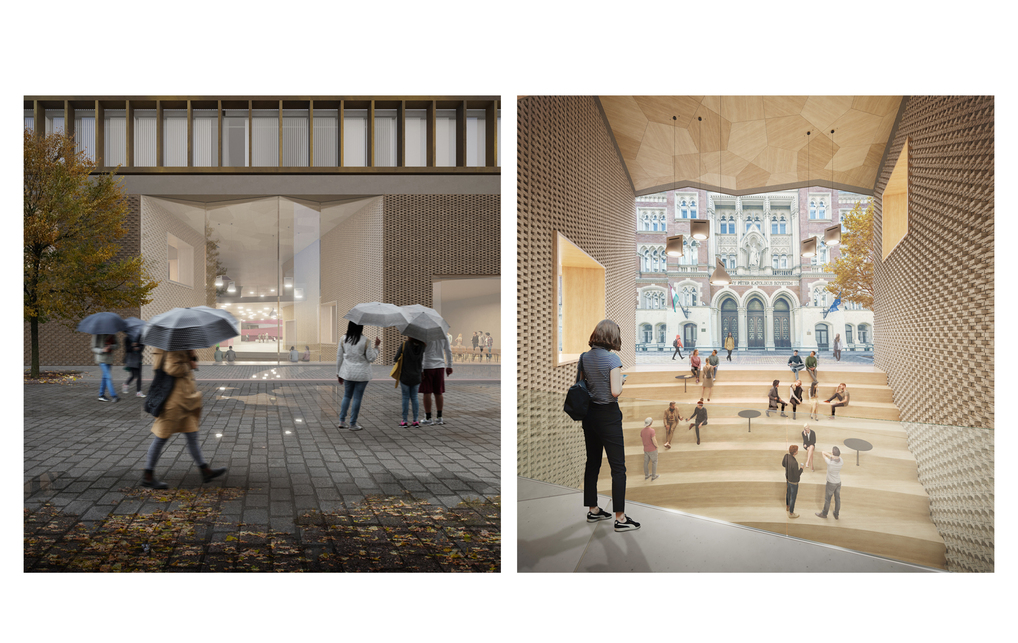 Kapcsolat a Bródy projekttel és a szentkirályi utcával, Szívből tanulni – Az Archi.doc, a CAN Architects, a Fejérdy + Bartók Műterem és a NARMER terve a PPKE Campus pályázatára