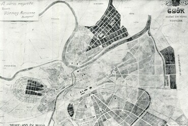 Várnay Marianne Győr város rendezésére kiírt, megvásárolt pályázati terve (Tér és Forma, 1929/12., 488. o.)