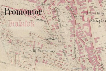 Promonot a 19. századi kataszteri térképen - Forrás: Arcanum