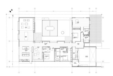 Fehér ház a Cotter Avenue-n – Alaprajz – Építész: Team Green Architects