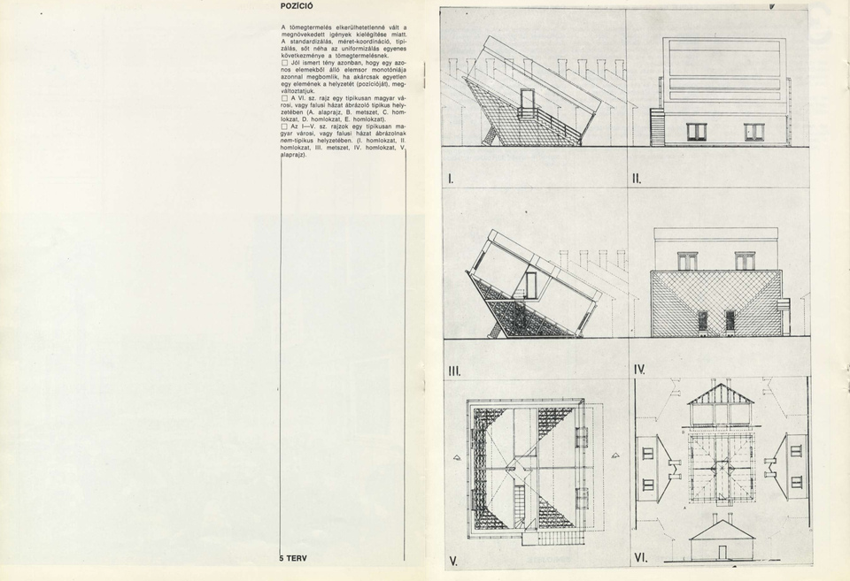 Pozíció – forrás: Rajk László: 5 terv, saját kiadású katalógus Beke László bevezetőjével, 1977