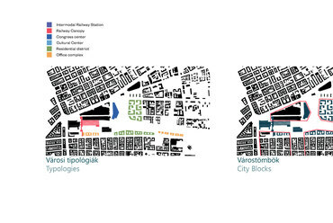 Városi tömbök, Az AREP Architects és az építész stúdió terve a Nyugati pályaudvar pályázatán