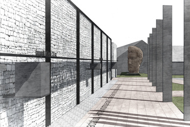 Az Aquincumi Múzeum megújuló határolófelületei, köztér rehabilitáció – Páricsy és Társai Építésziroda Kft. – belső sétány