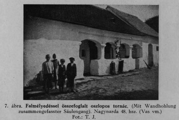 Tóth János elemzése a dunántúli népi építészetről. / Forrás: Tóth János: Alkalmazhatók-e a dunántúli magyar népi építészet elemei a balatonmenti nyaralók korszerű megtervezésében? Vasi Szemle 6 (1937) 1–2, 33–48.